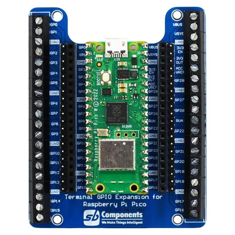 Placa de Expansión GPIO sb components para Raspberry Pi Pico