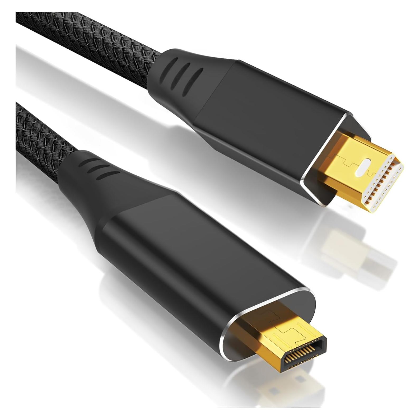 Cable Micro HDMI a Mini DP 4K 1.83m KOMGILK Ultra Alta Velocidad