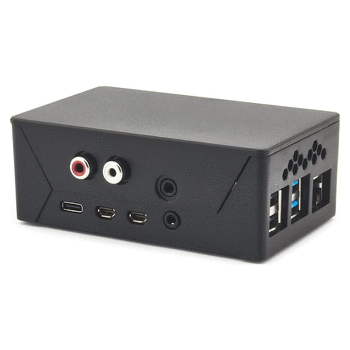 Caja HighPi Pro para Raspberry Pi 4 y HATs - Negro