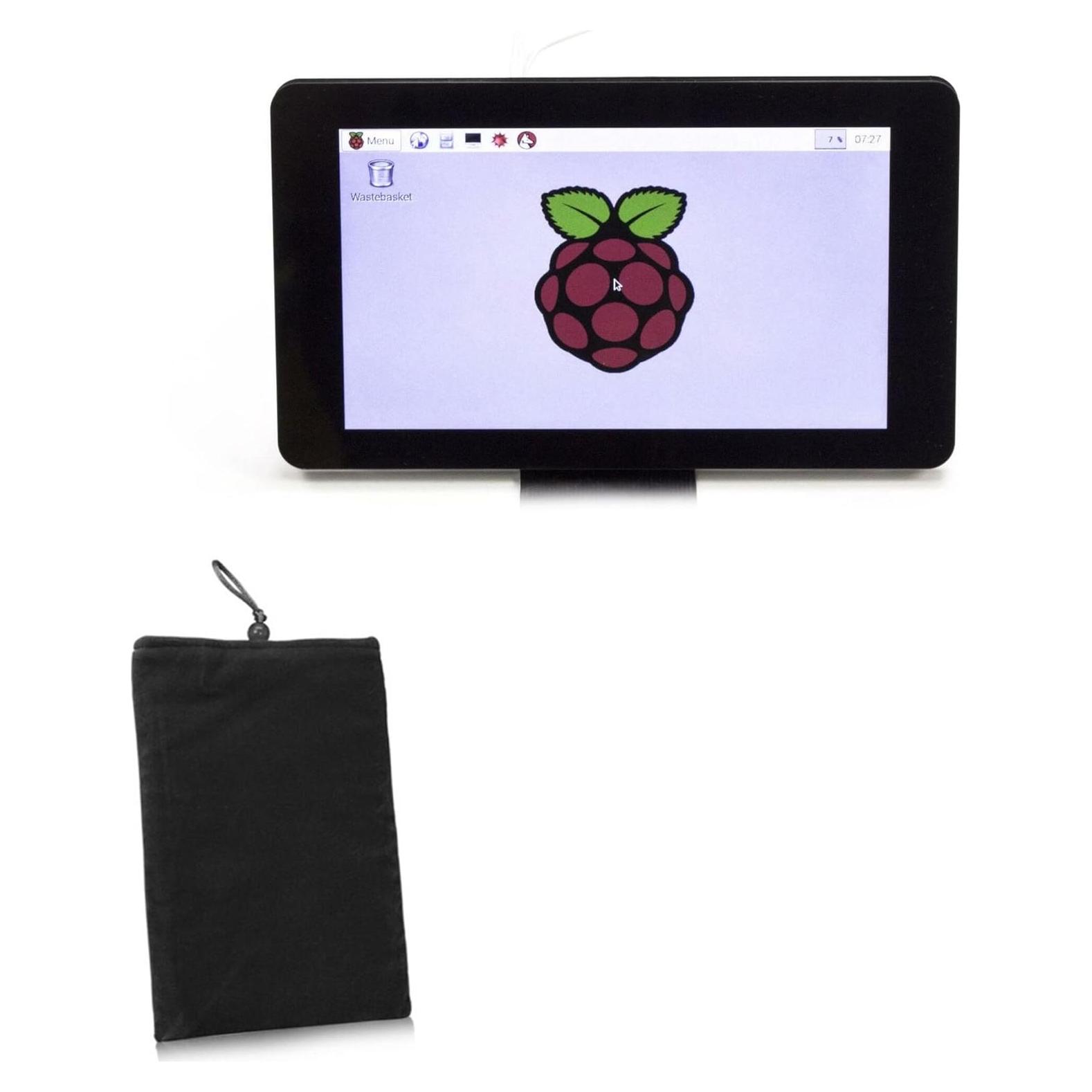 Funda BoxWave Terciopelo para Pantalla Táctil Raspberry Pi - Negra