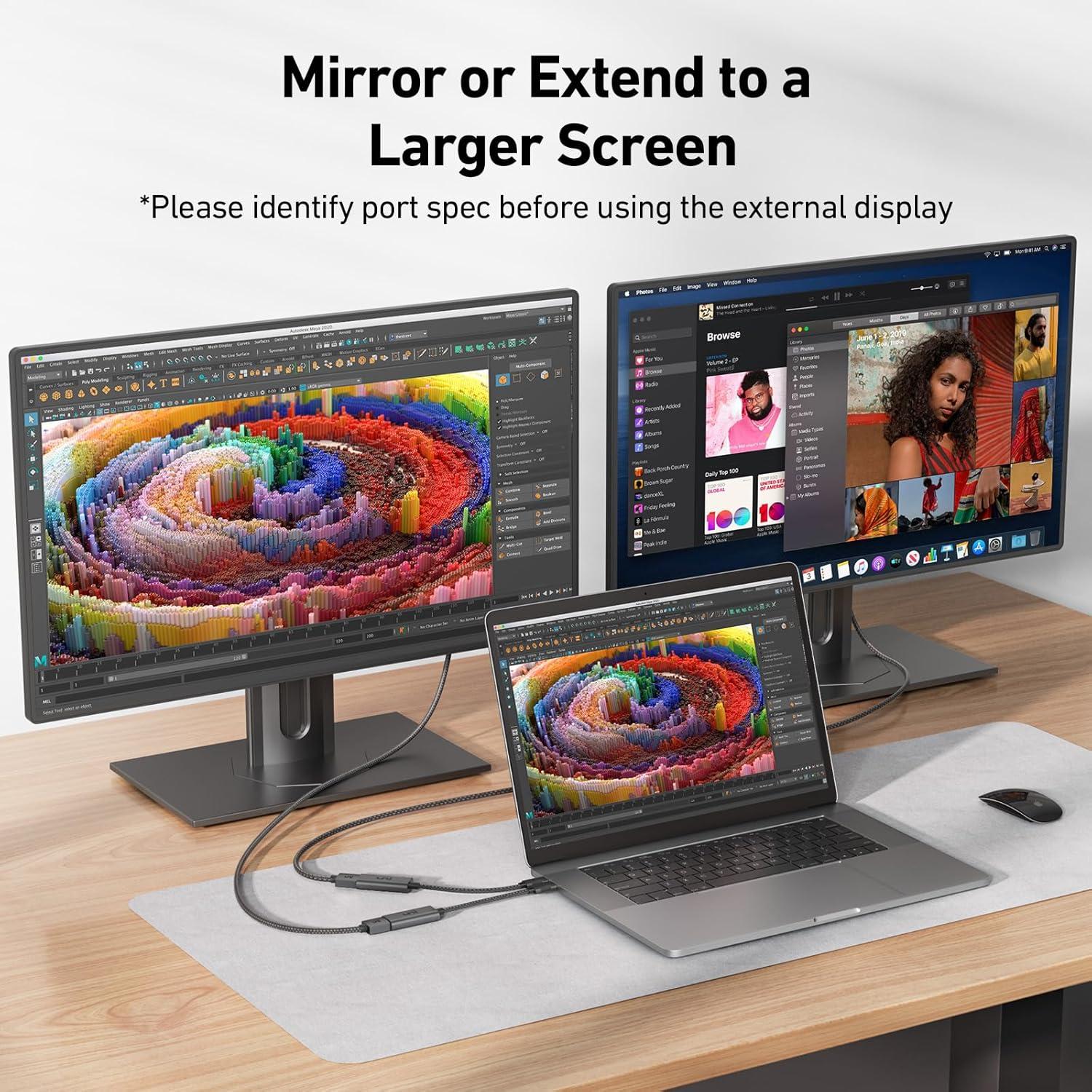 Cable USB-C a HDMI 8K 240Hz VOLT PLUS TECH para Raspberry Pi 4