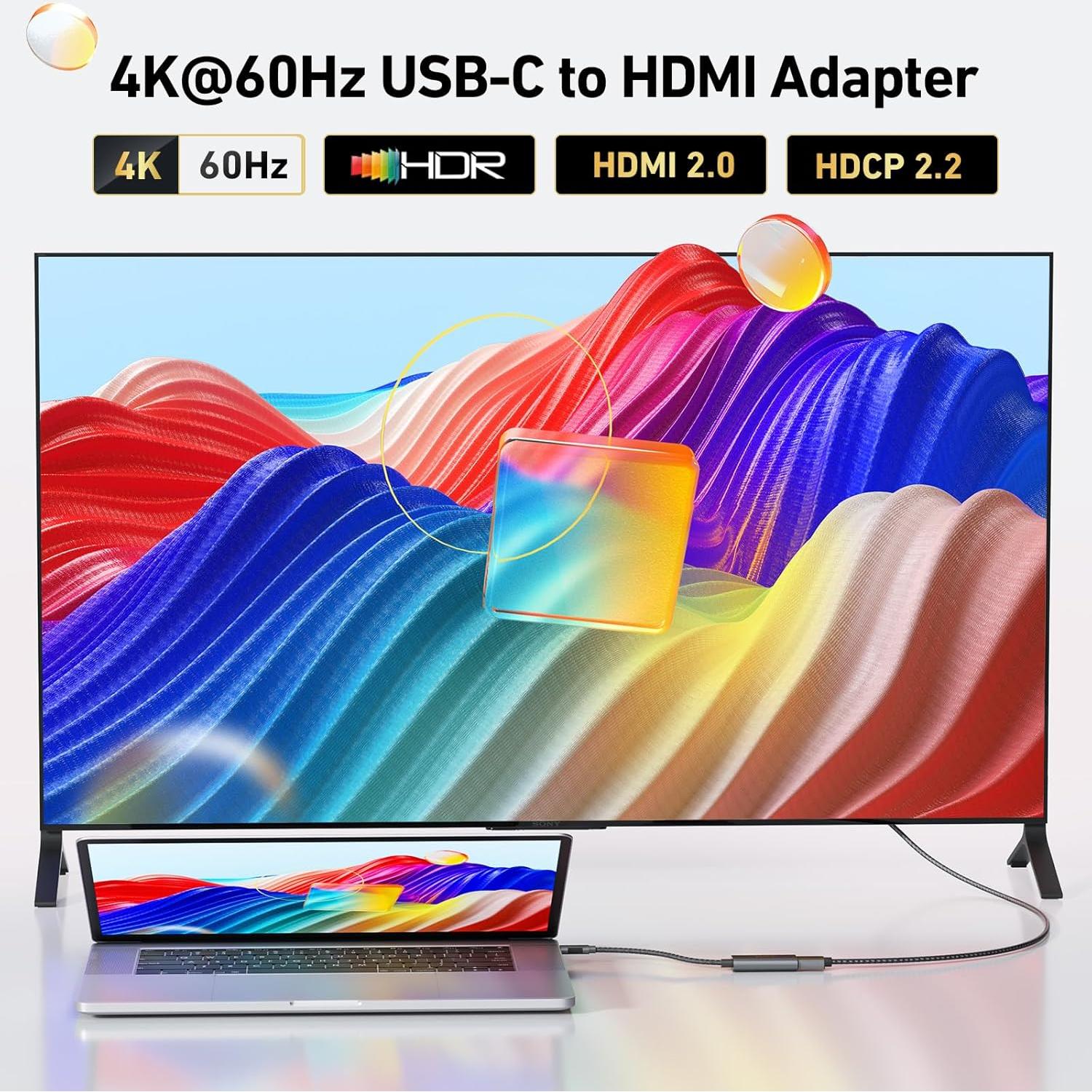 Cable USB-C a HDMI 8K 240Hz VOLT PLUS TECH para Raspberry Pi 4