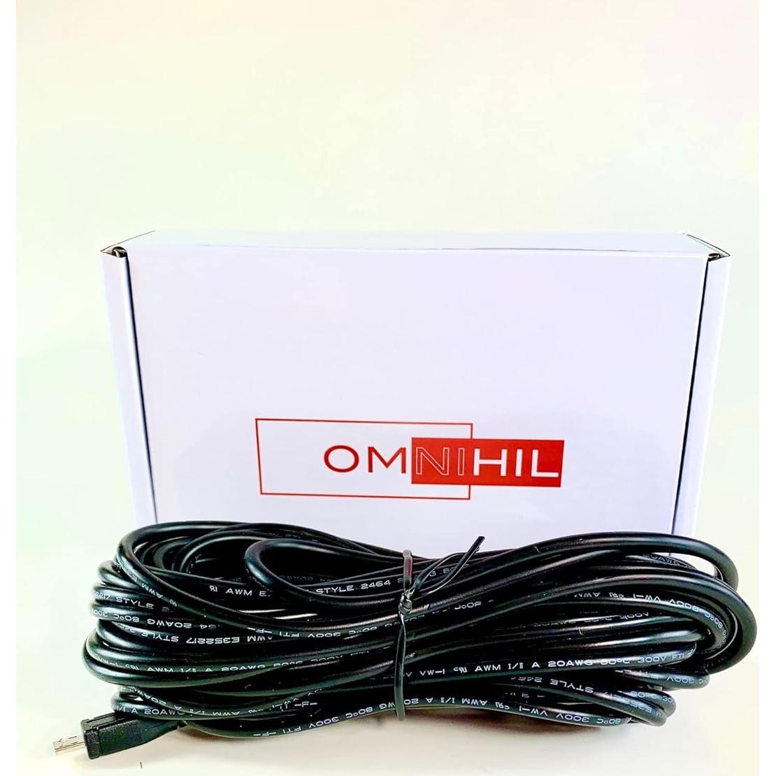 Cable Micro-USB 2.0 OMNIHIL 9.14 m Alta Velocidad Raspberry Pi