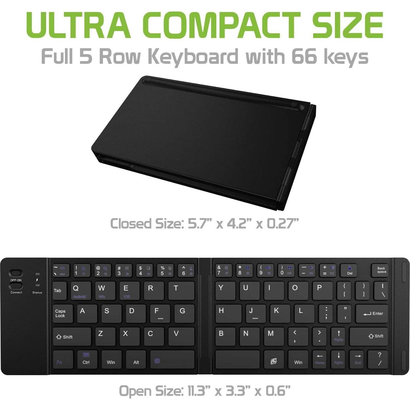 Teclado Bluetooth Inalámbrico Plegable Tek Styz TS-1147