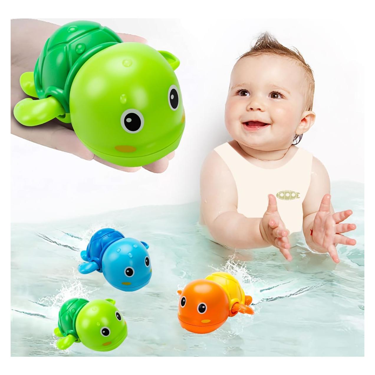 Juguetes de Baño Tohibee Tortuga Nadadora 3 Piezas