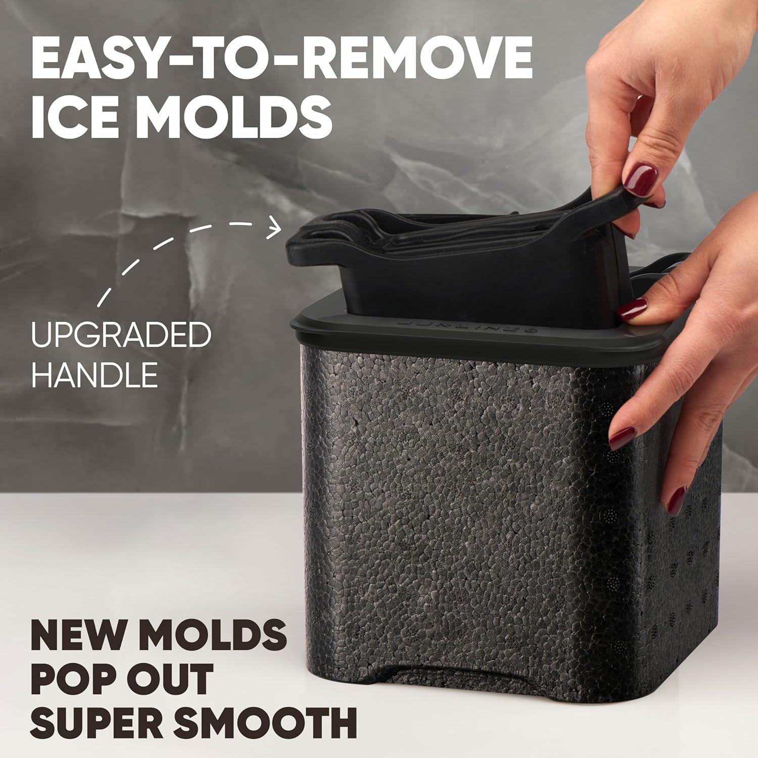 Molde para Hielo Berlinzo 2 Esferas y 2 Cubos Cristalinos