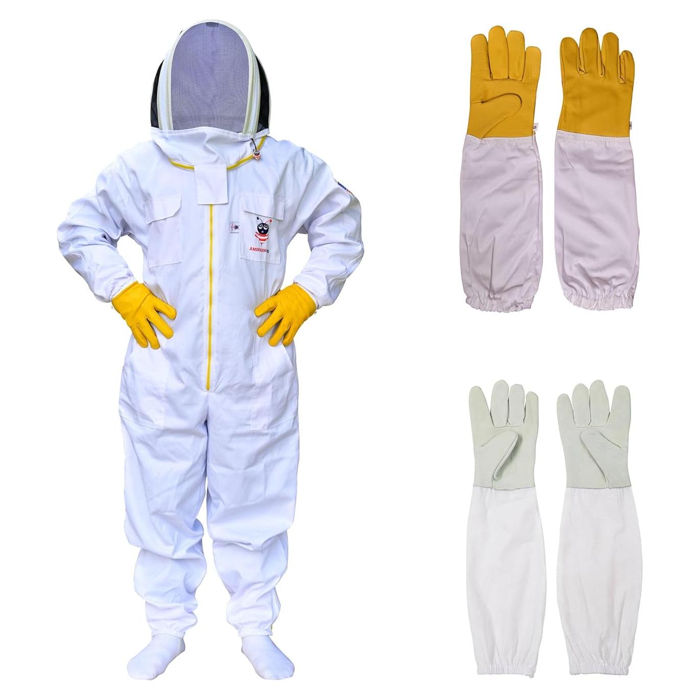 Traje de Apicultura American Bee Algodón Mediano A Prueba Picaduras