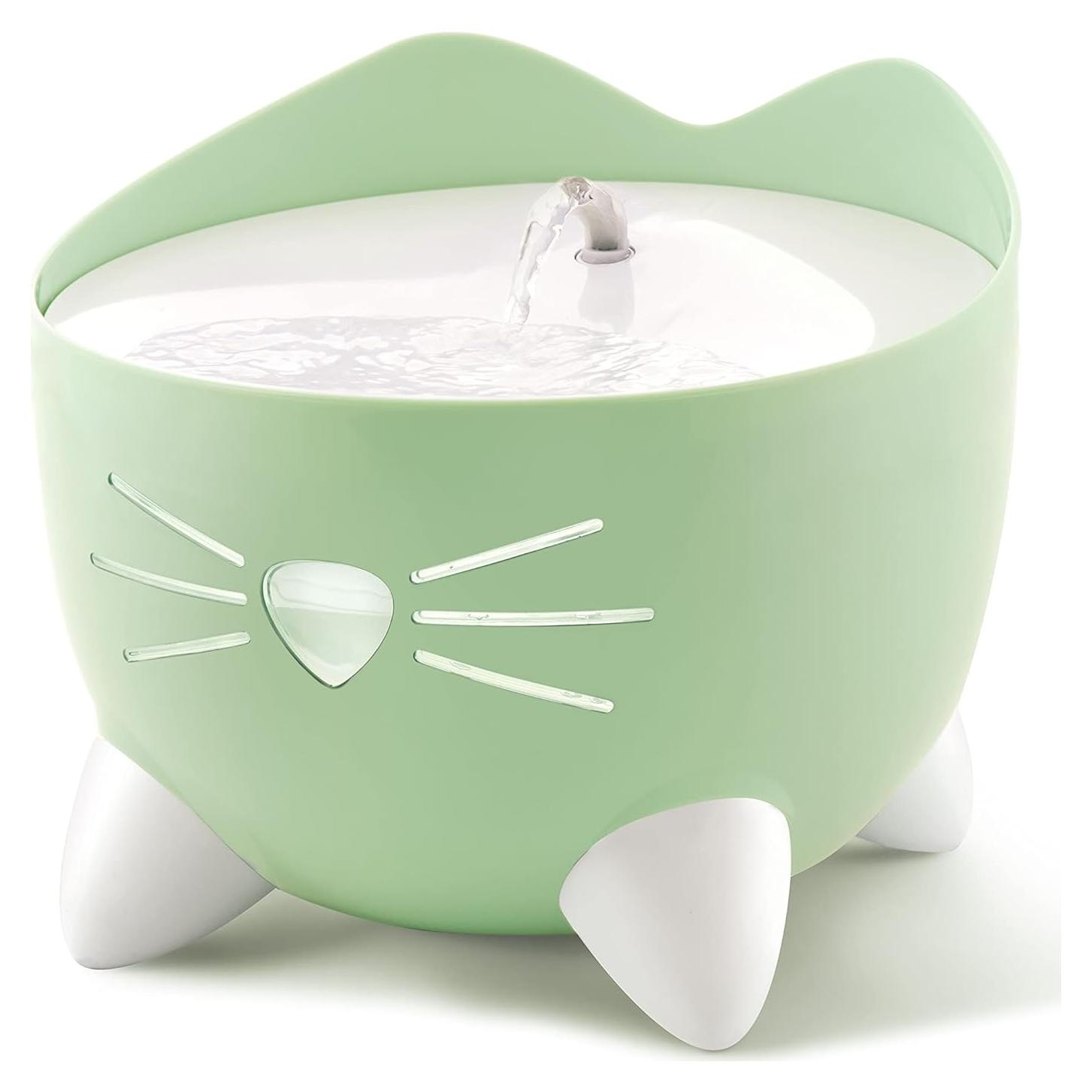 Fuente de Agua Catit PIXI Verde con Triple Filtro y LED