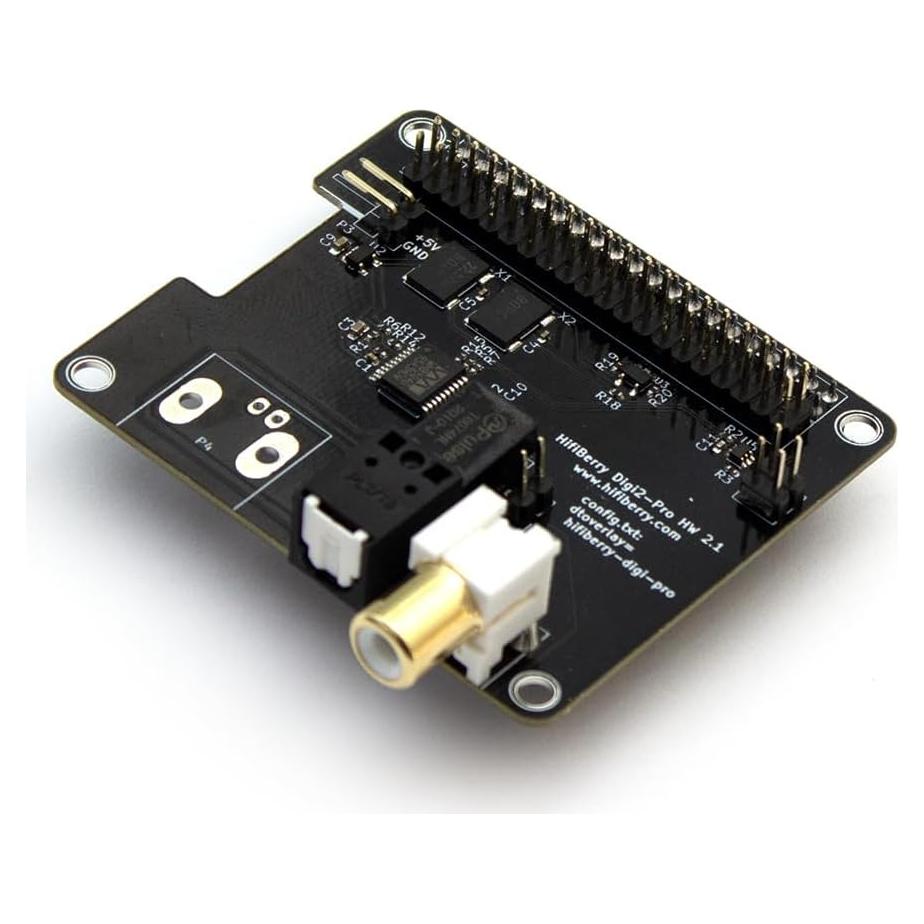 Placa de Audio Digital HiFiBerry Digi2 Pro Rev. 2.2 - 192kHz