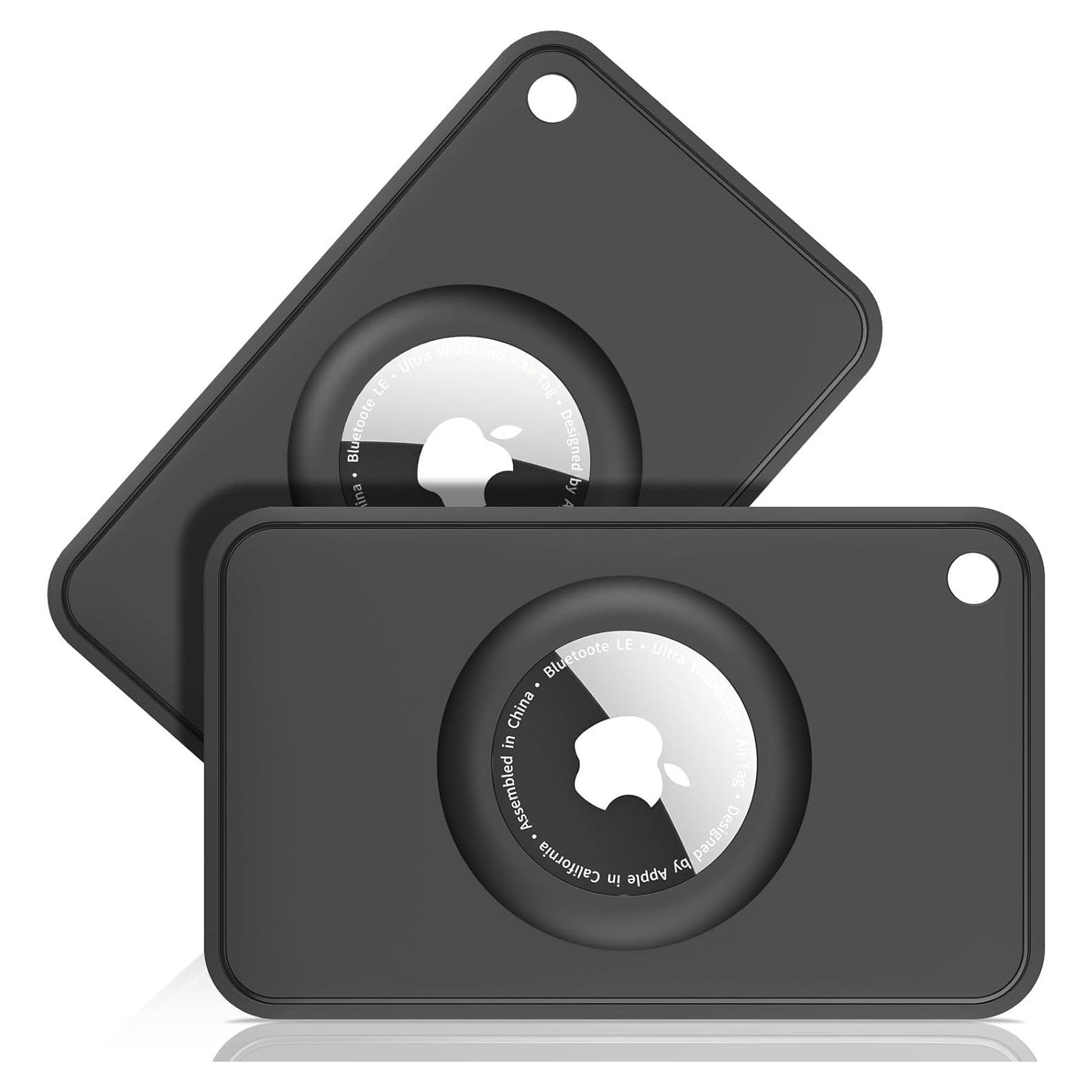 Soporte de Cartera Airtag PESTON - Funda Silicona Negra