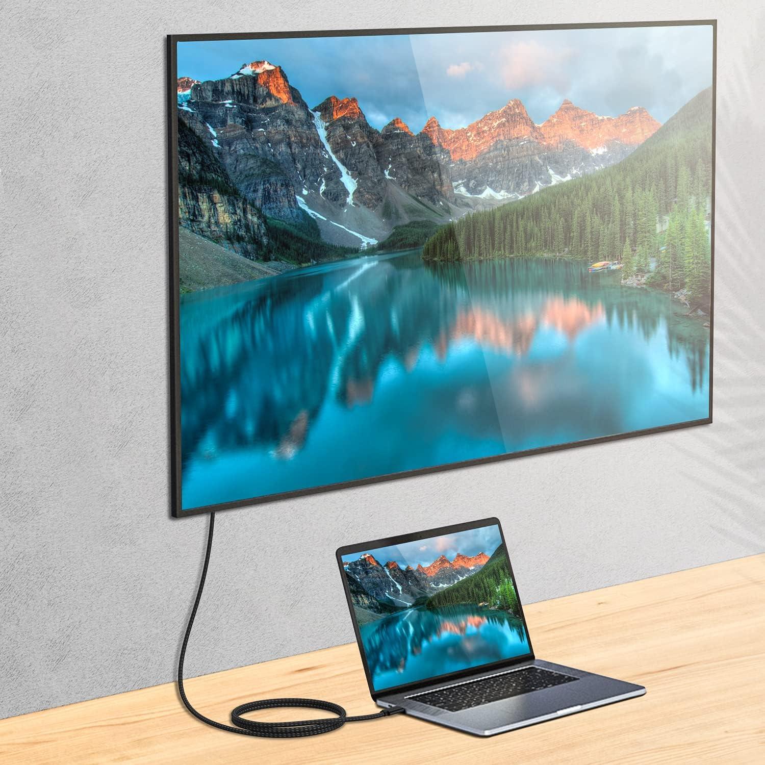 Cable USB-C 100W TEK STYZ 0.3M 8K HDMI Compatible Raspberry Pi