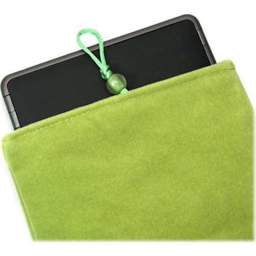 BoxWave Case Compatible with Raspberry Pi Touchscreen Display - Velvet Pouch, Soft Velour Fabric Bag Sleeve with Drawstring - Cosmo Pink