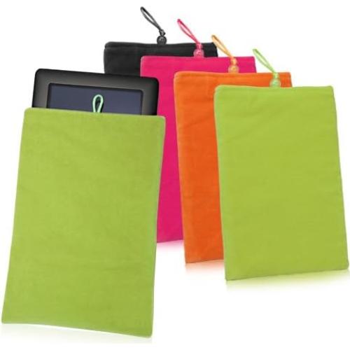 BoxWave Case Compatible with Raspberry Pi Touchscreen Display - Velvet Pouch, Soft Velour Fabric Bag Sleeve with Drawstring - Cosmo Pink