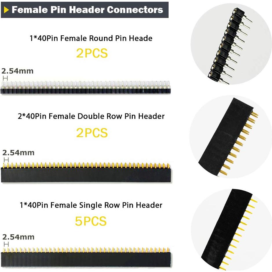 Kit de Conectores de Pines y Tapas de Puente WayinTop 300pcs