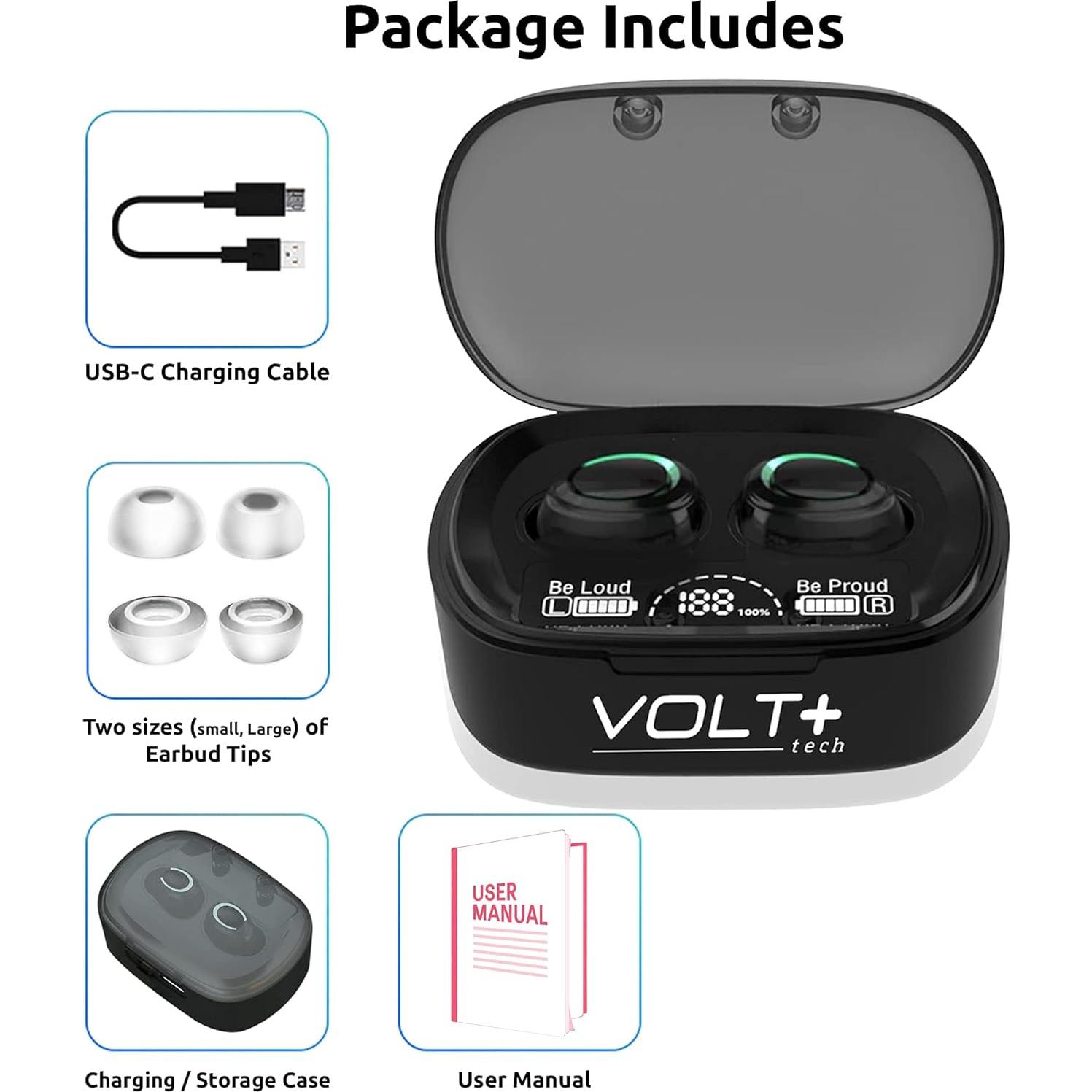 Auriculares Inalámbricos Volt Plus Tech MD06 Bluetooth 5.3 36H