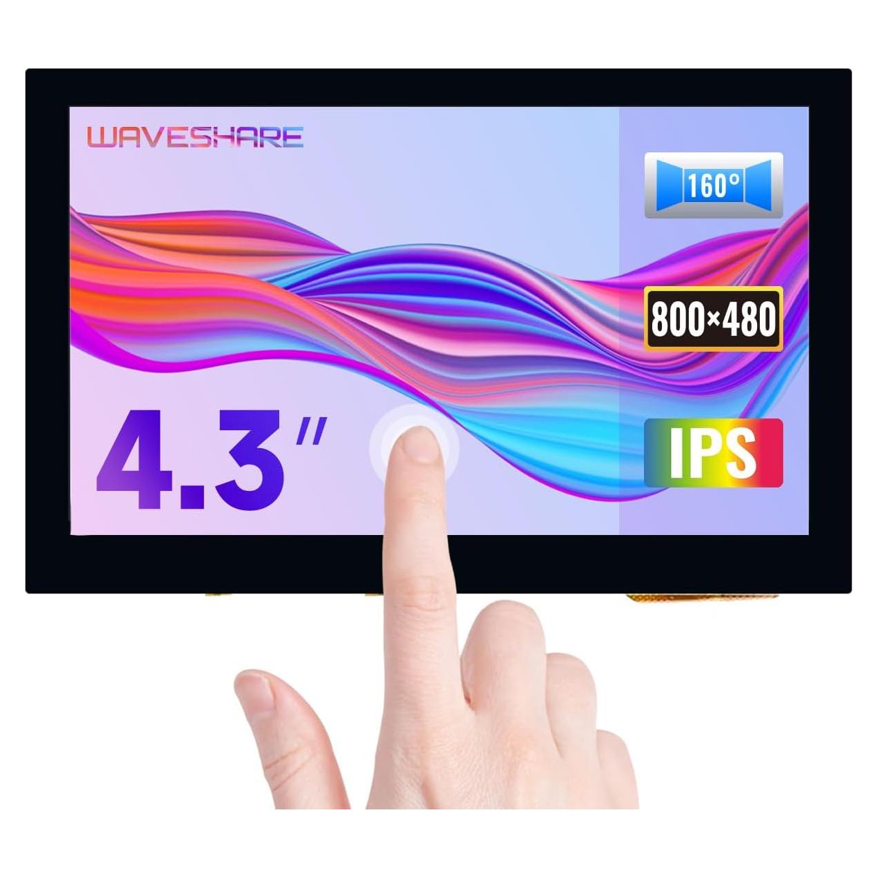 Pantalla Táctil Capacitiva 4.3" Waveshare 800x480 MIPI DSI