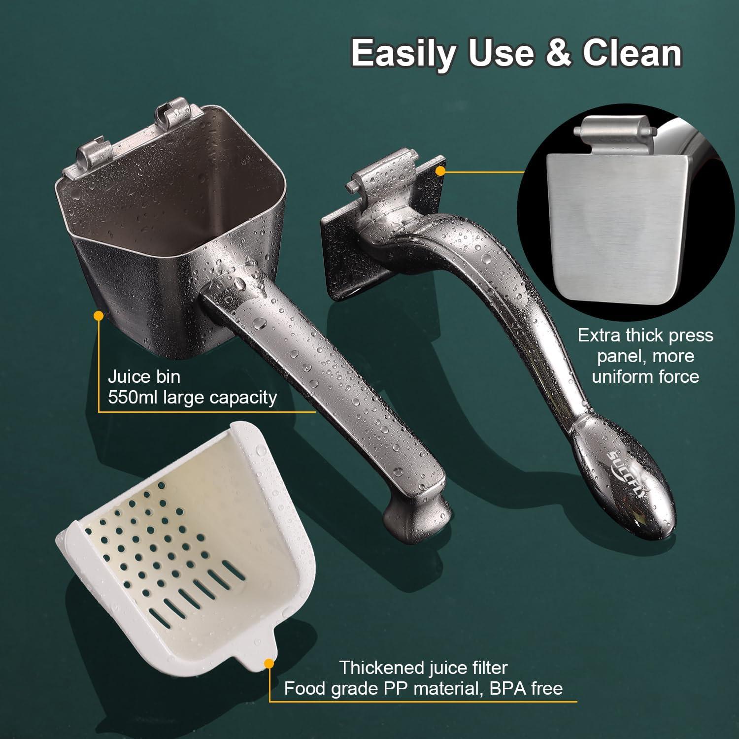 Exprimidor Manual SUCCFLY de Acero Inoxidable 550ml