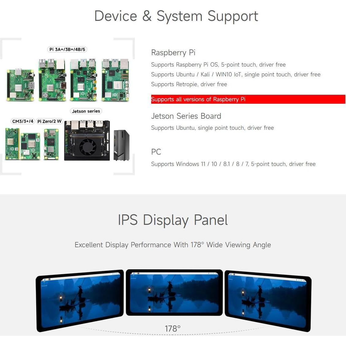 Pantalla Táctil Capacitiva Waveshare 6.25" 720x1560 HDMI