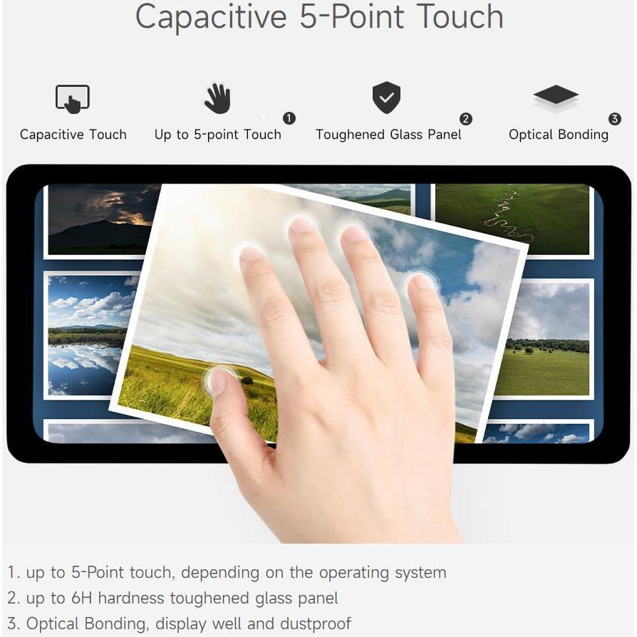 Pantalla Táctil Capacitiva Waveshare 6.25" 720x1560 HDMI