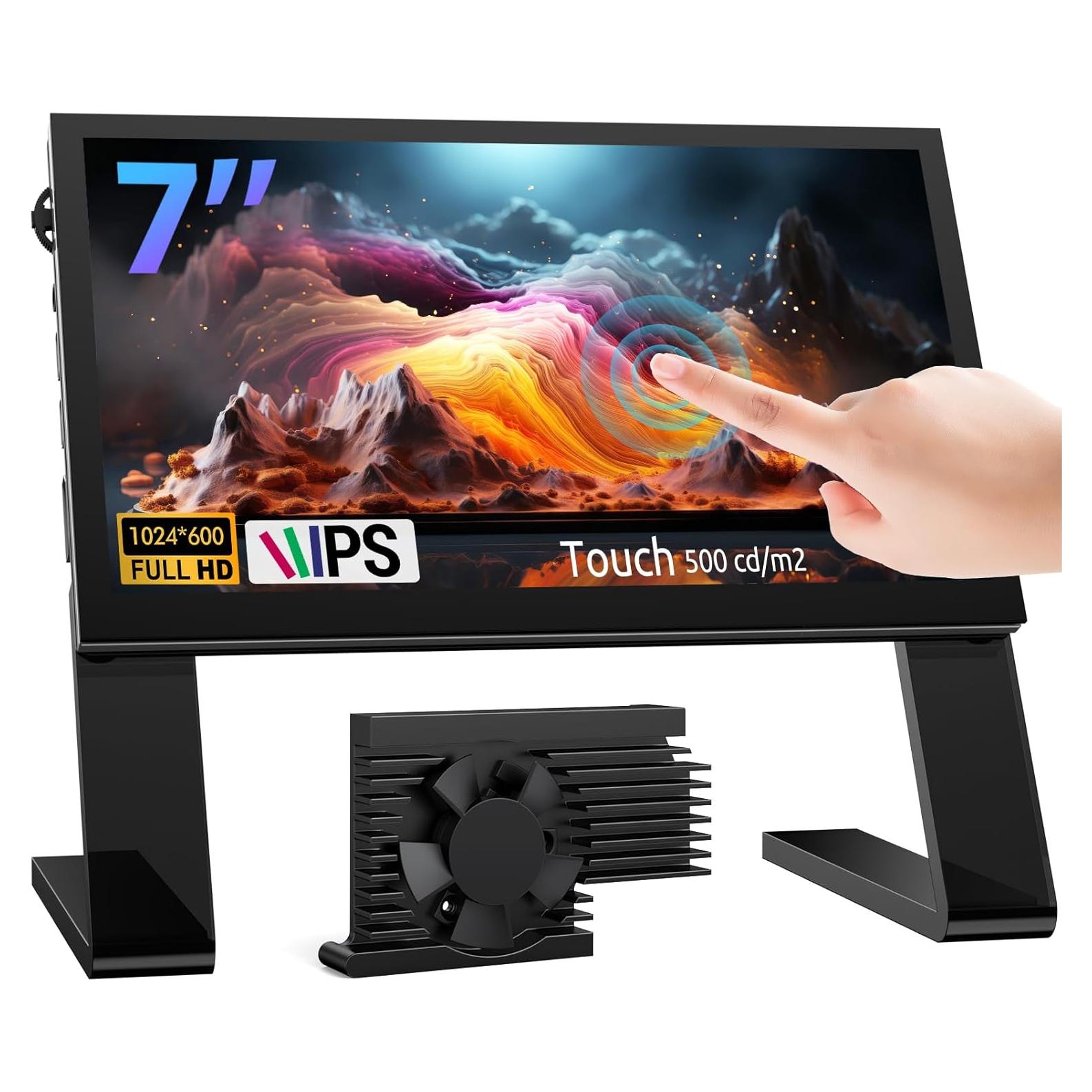 Pantalla Táctil Capacitiva 7" Innomaker 1024x600 HDMI para Raspberry Pi