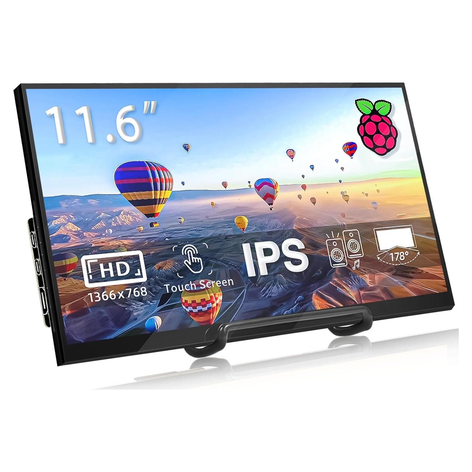 Monitor Táctil IPS 11.6" FHD HAMTYSAN para Raspberry Pi