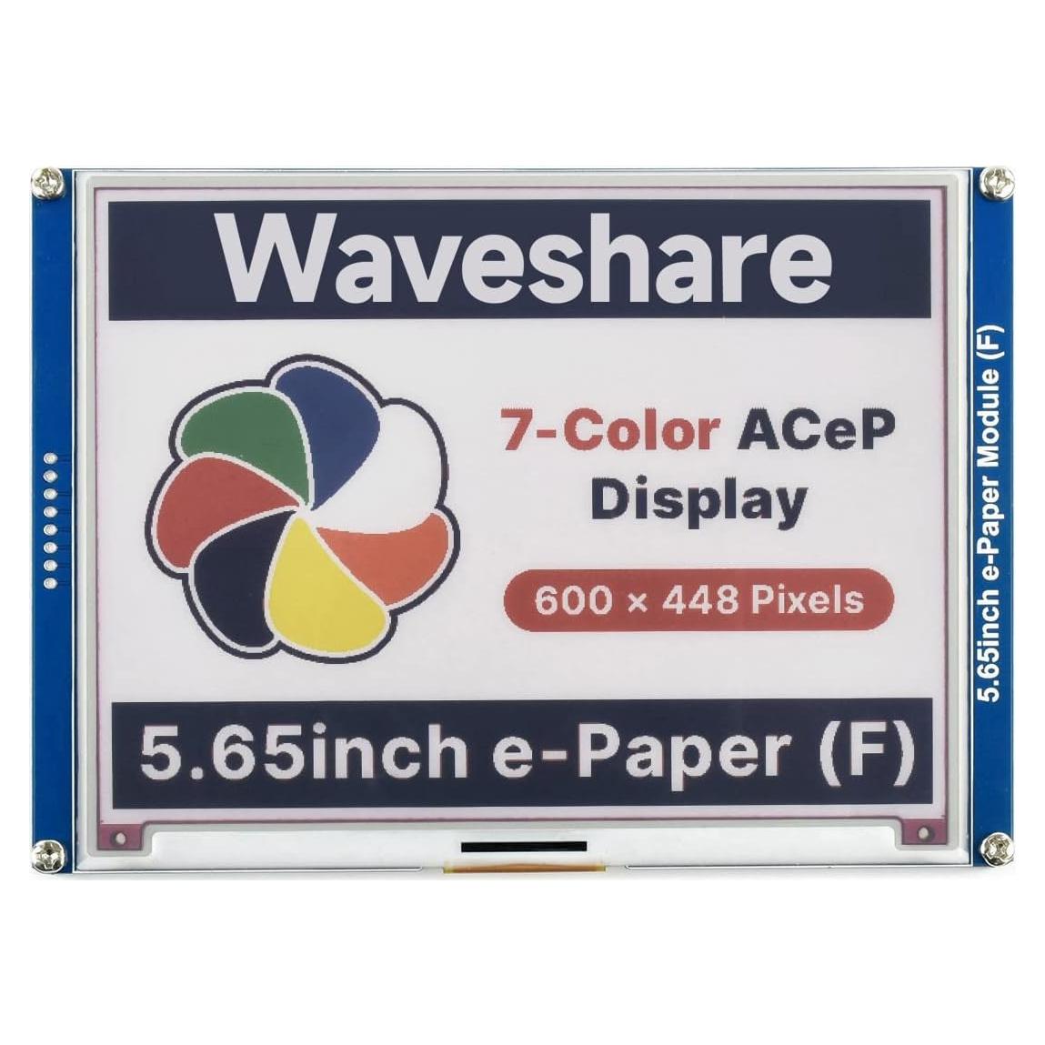 Módulo E-Paper Colorido 5.65" Waveshare para Raspberry Pi