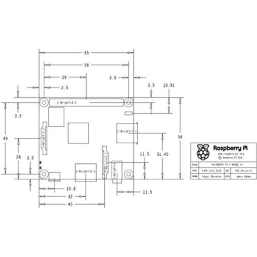 Placa Raspberry Pi 3 A+ 1.4GHz 512MB RAM WiFi Bluetooth