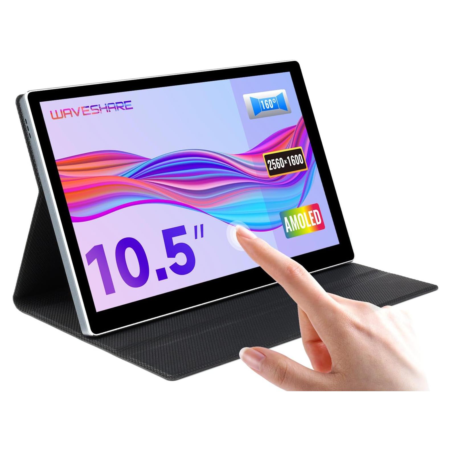 Pantalla Táctil AMOLED 10.5" Waveshare 2560x1600 HDMI