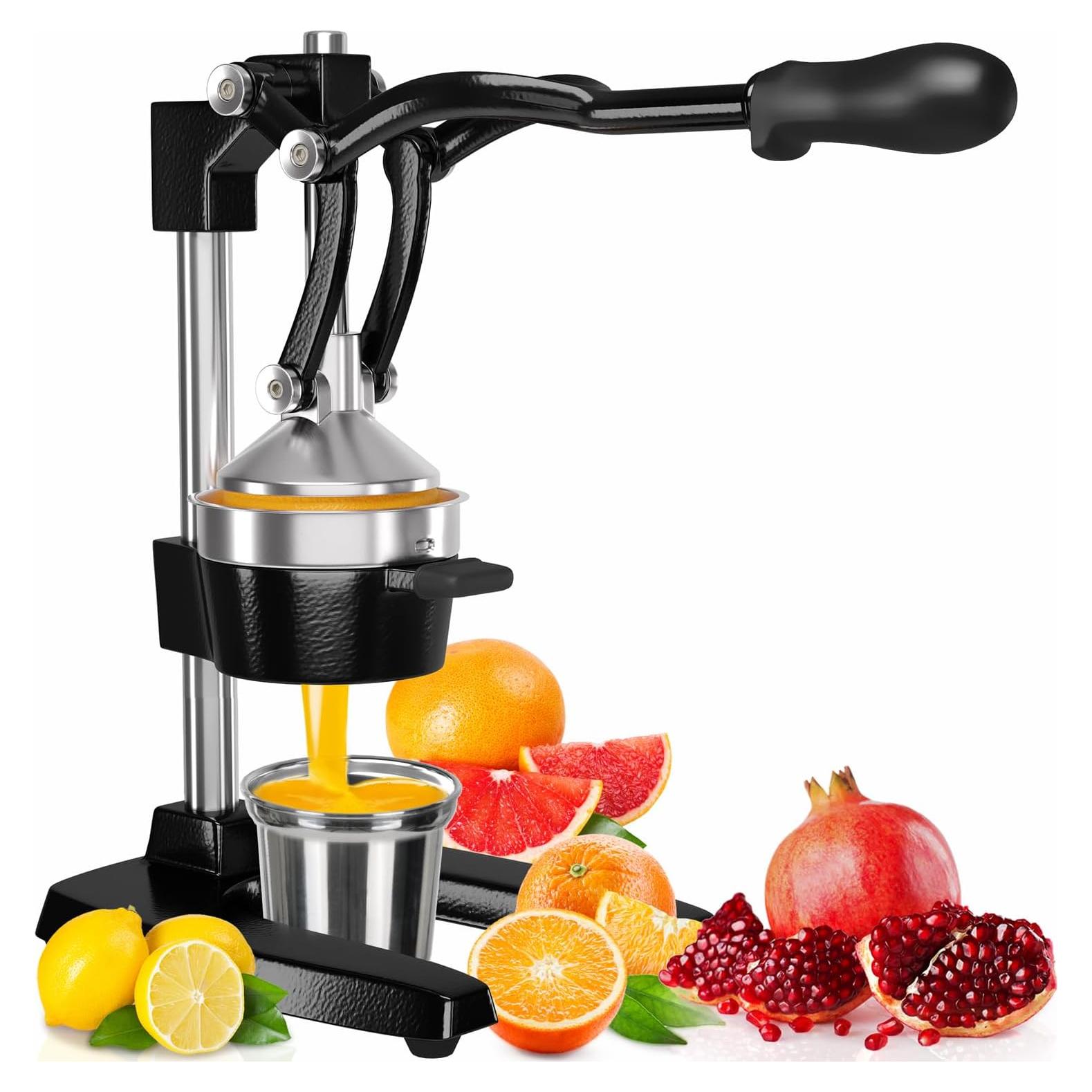 Exprimidor Manual Eurolux de Hierro Fundido 443 ml Negro