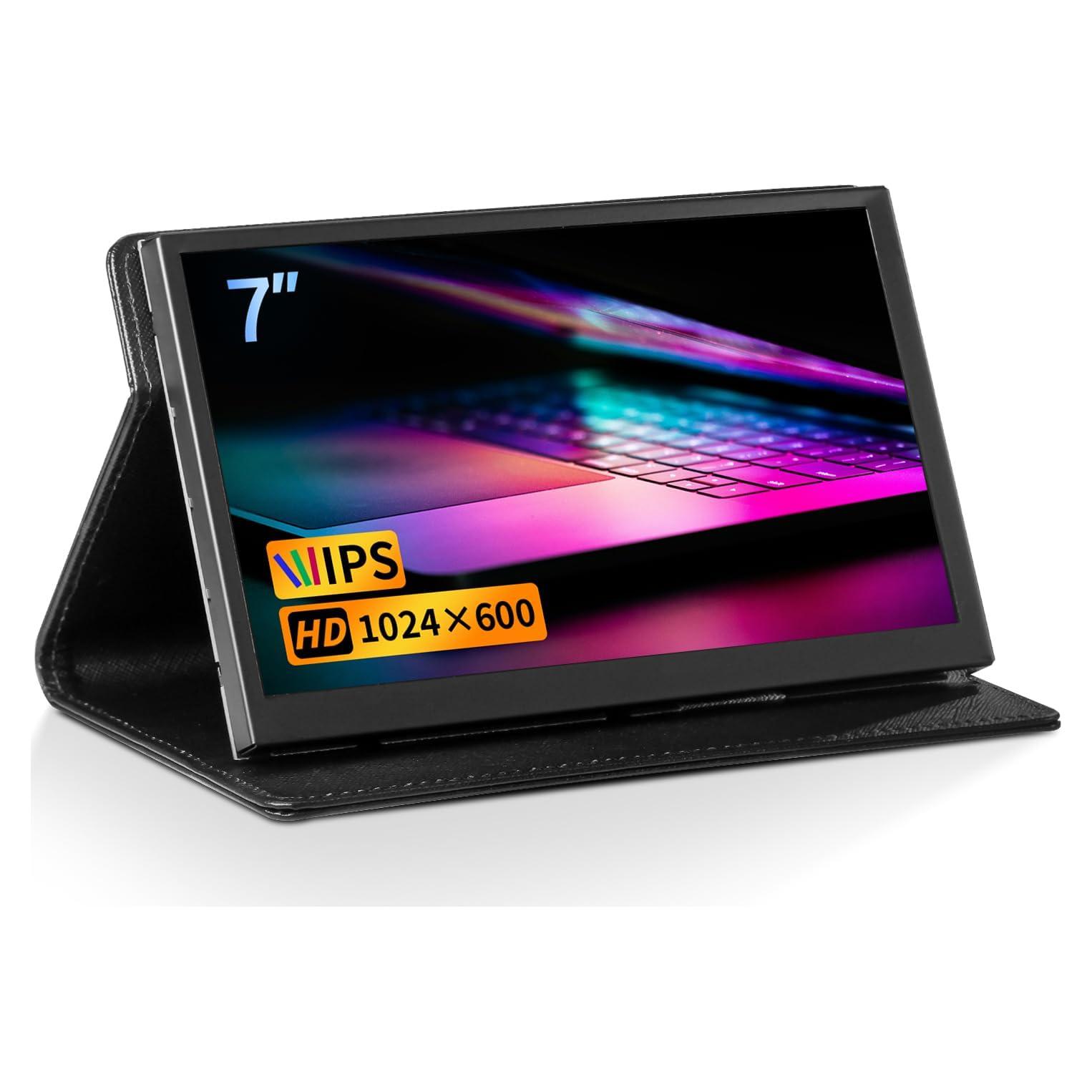 Monitor Portátil CUQI de 7" IPS 1024x600 HDMI para Raspberry Pi