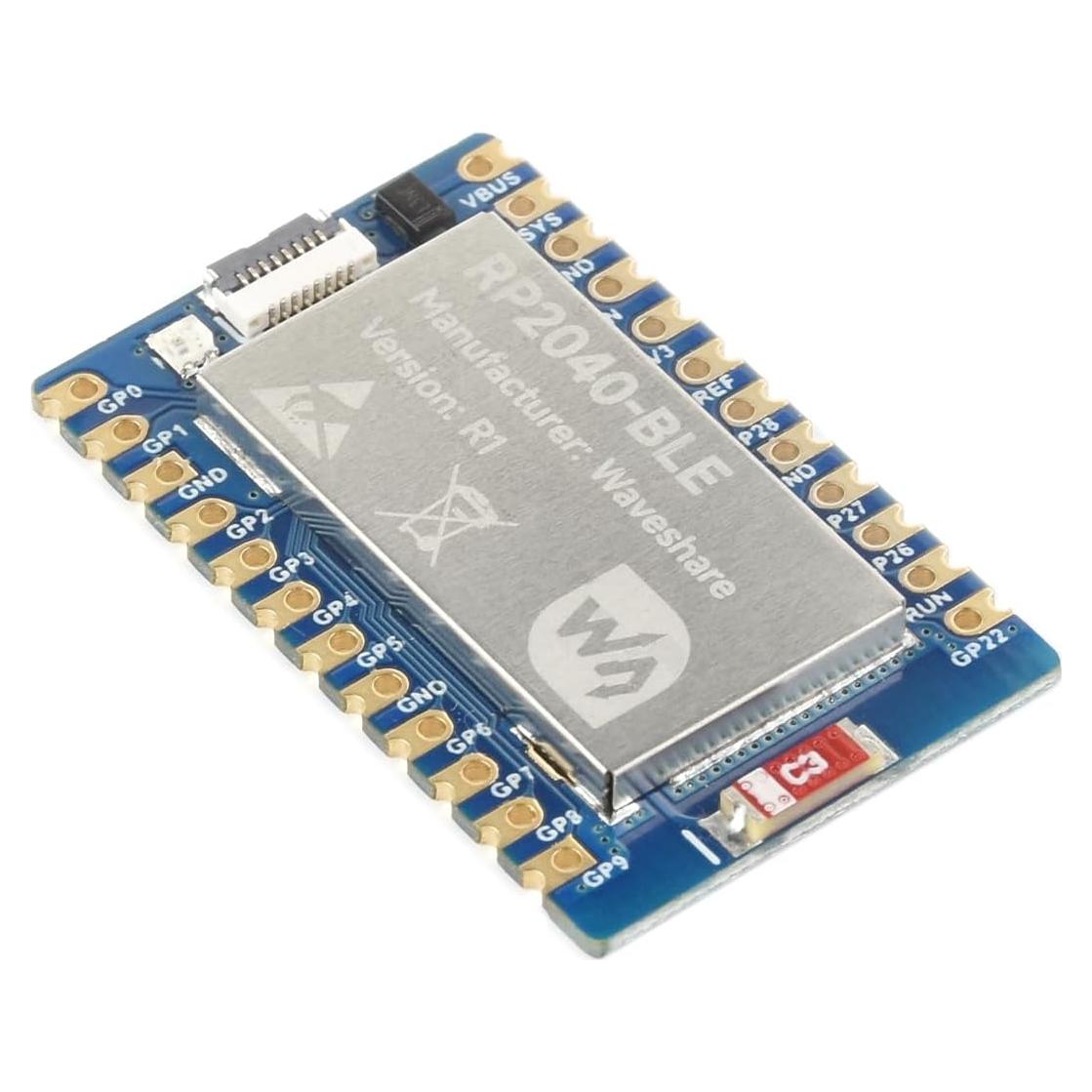 Placa de desarrollo RP2040-BLE Waveshare Bluetooth 5.1