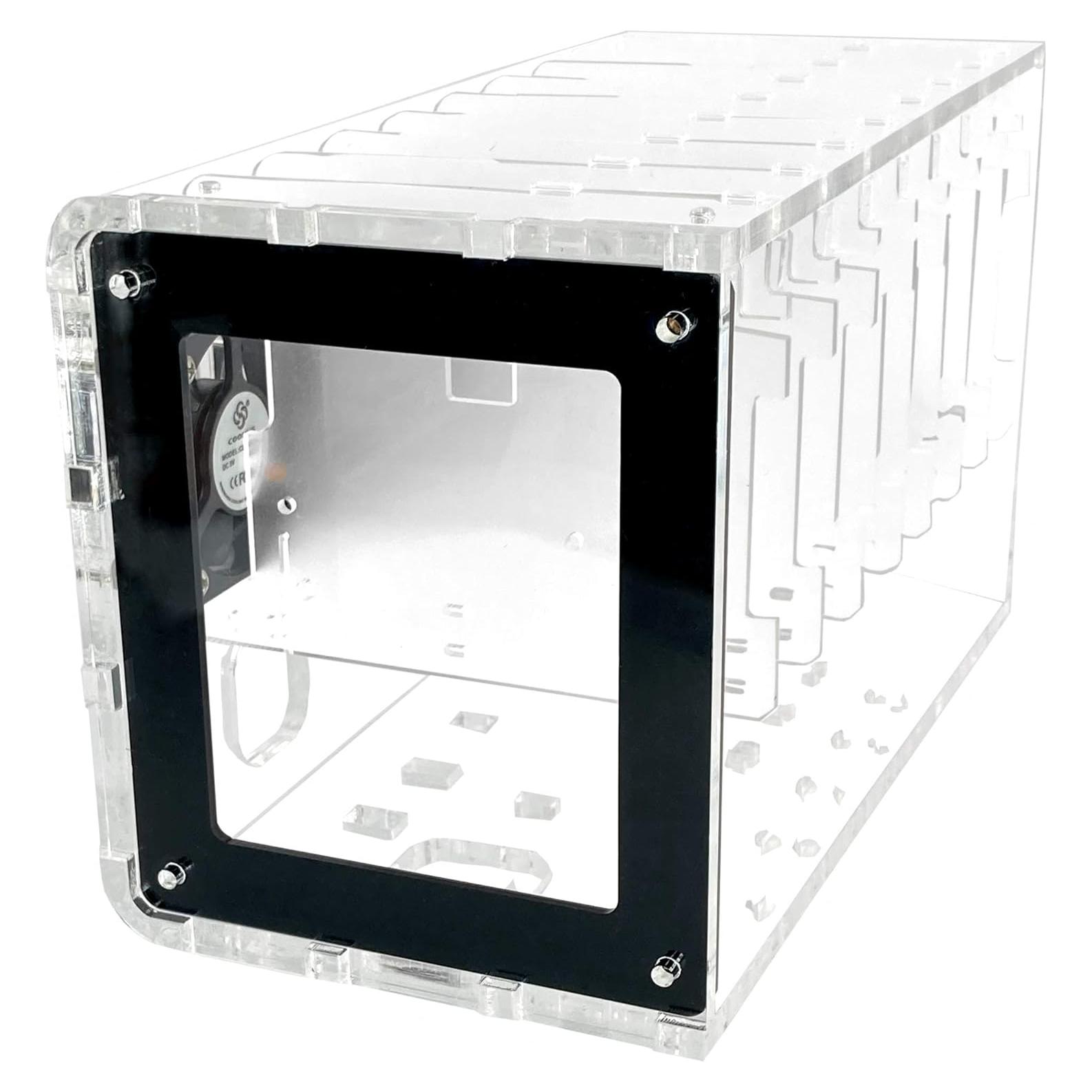 Caja Clúster C4Labs para Raspberry Pi y Placas Únicas - Negra