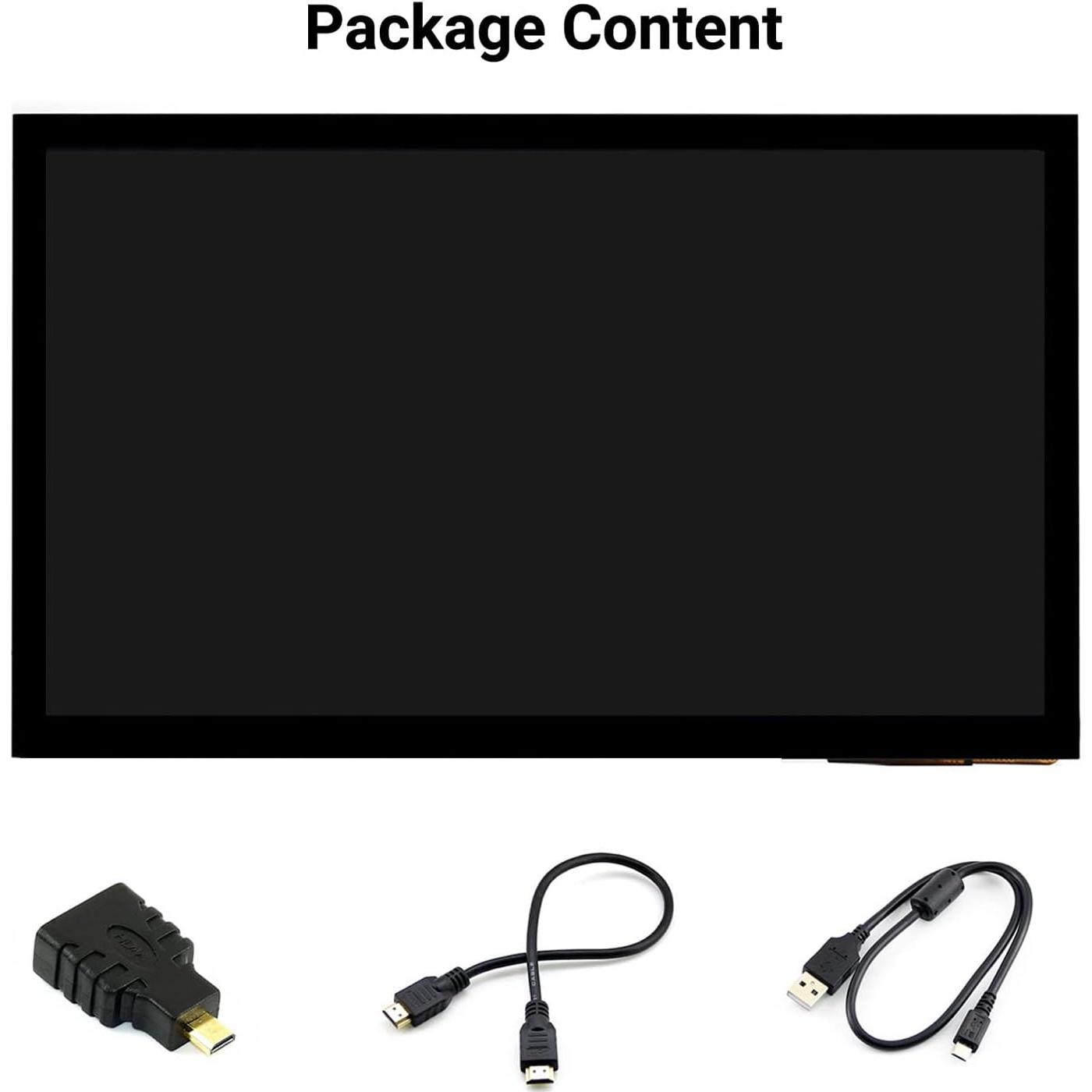 Pantalla Táctil Capacitiva LCD 10.1" Waveshare 1024x600 HDMI