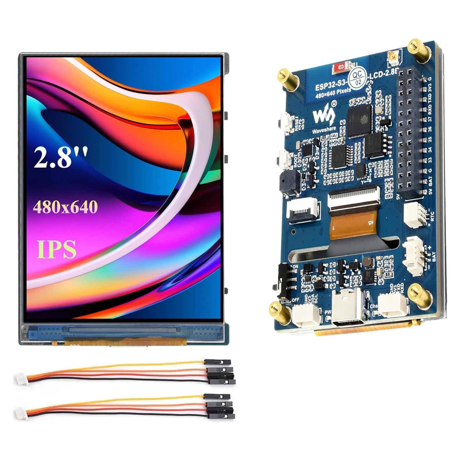 Placa de Desarrollo UeeKKoo ESP32-S3 con Pantalla LCD 7.1 cm