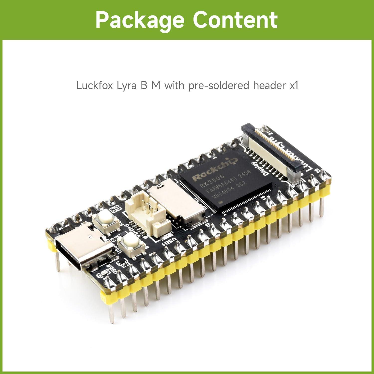 Placa de Desarrollo Waveshare Luckfox Lyra RK3506G2 256MB Flash