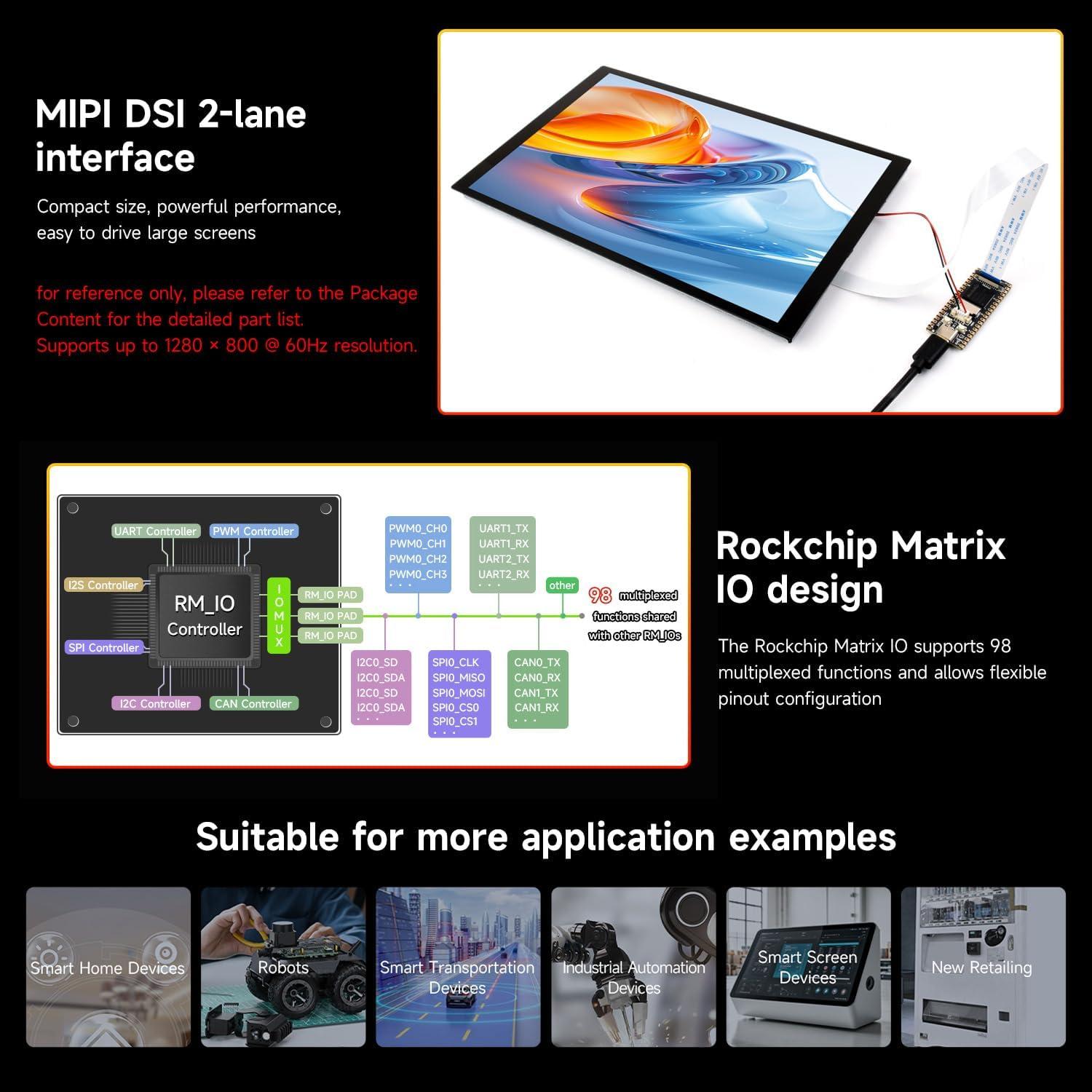 Placa de Desarrollo Waveshare Luckfox Lyra RK3506G2 256MB Flash