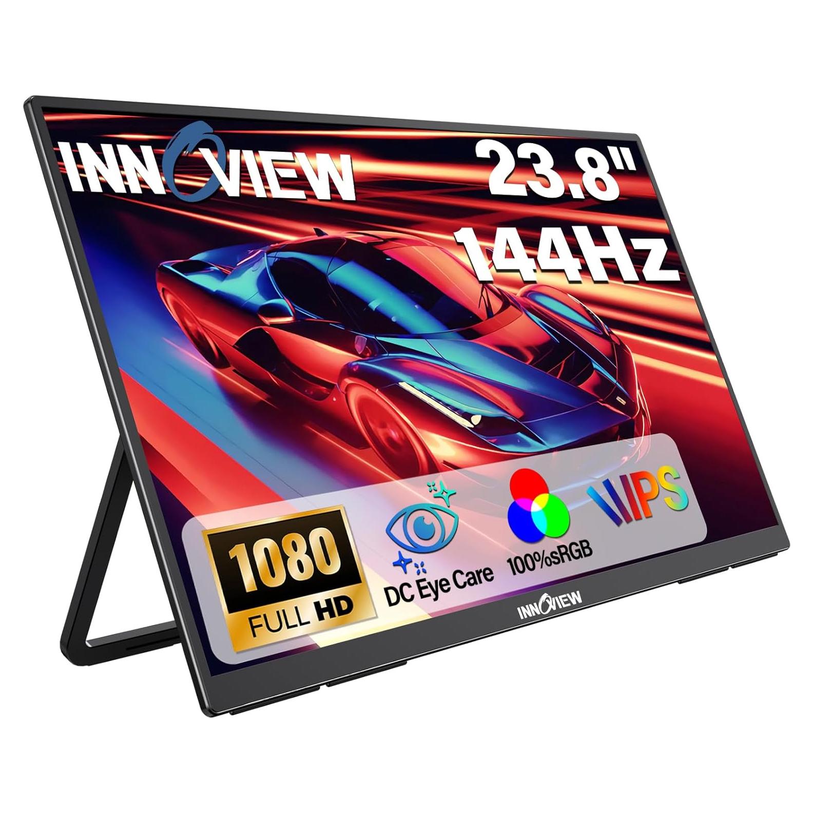 Monitor Portátil InnoView 23.8" FHD 144Hz USB-C HDMI