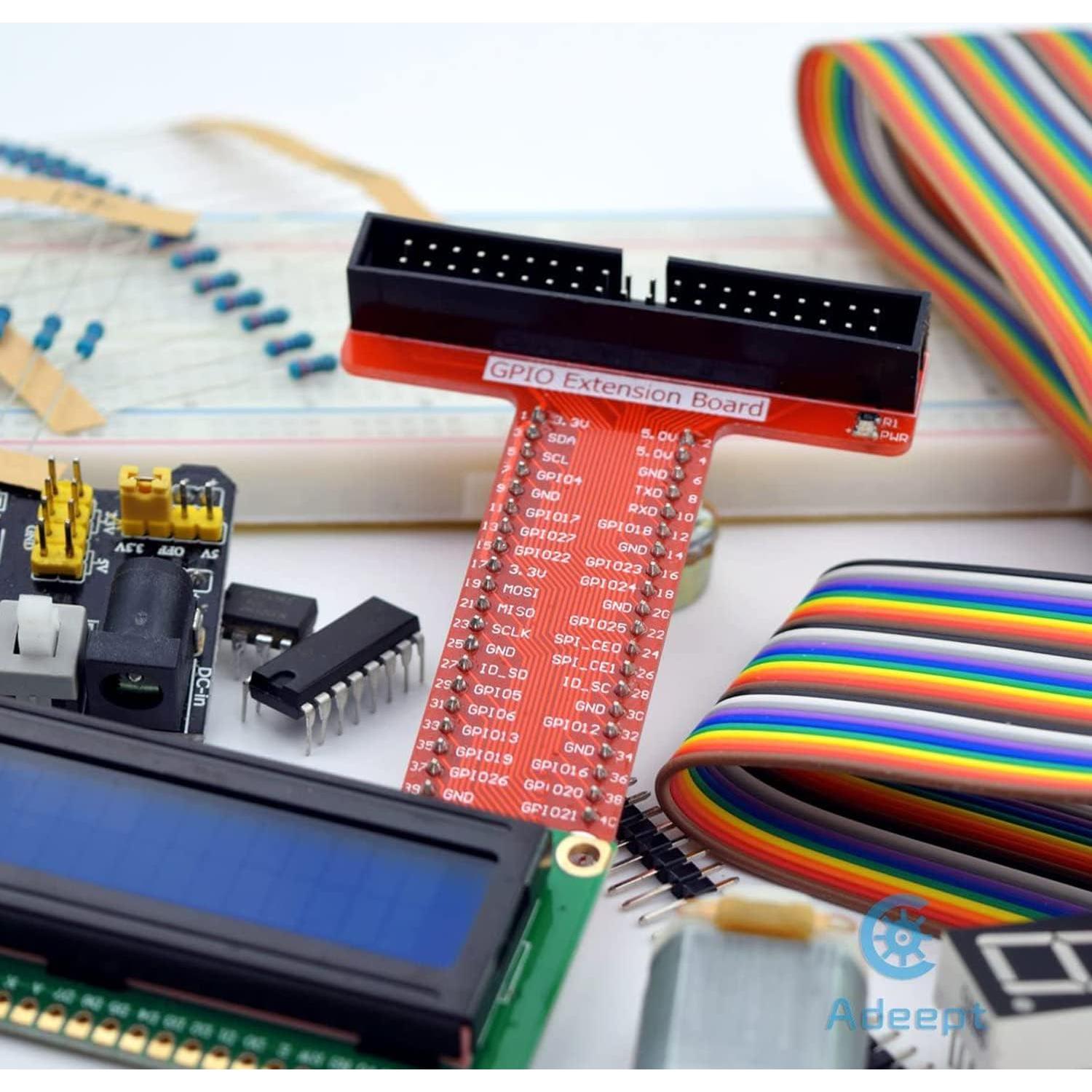 Kit de Inicio Adeept para Raspberry Pi 4/3/2 con LCD1602 y Manual