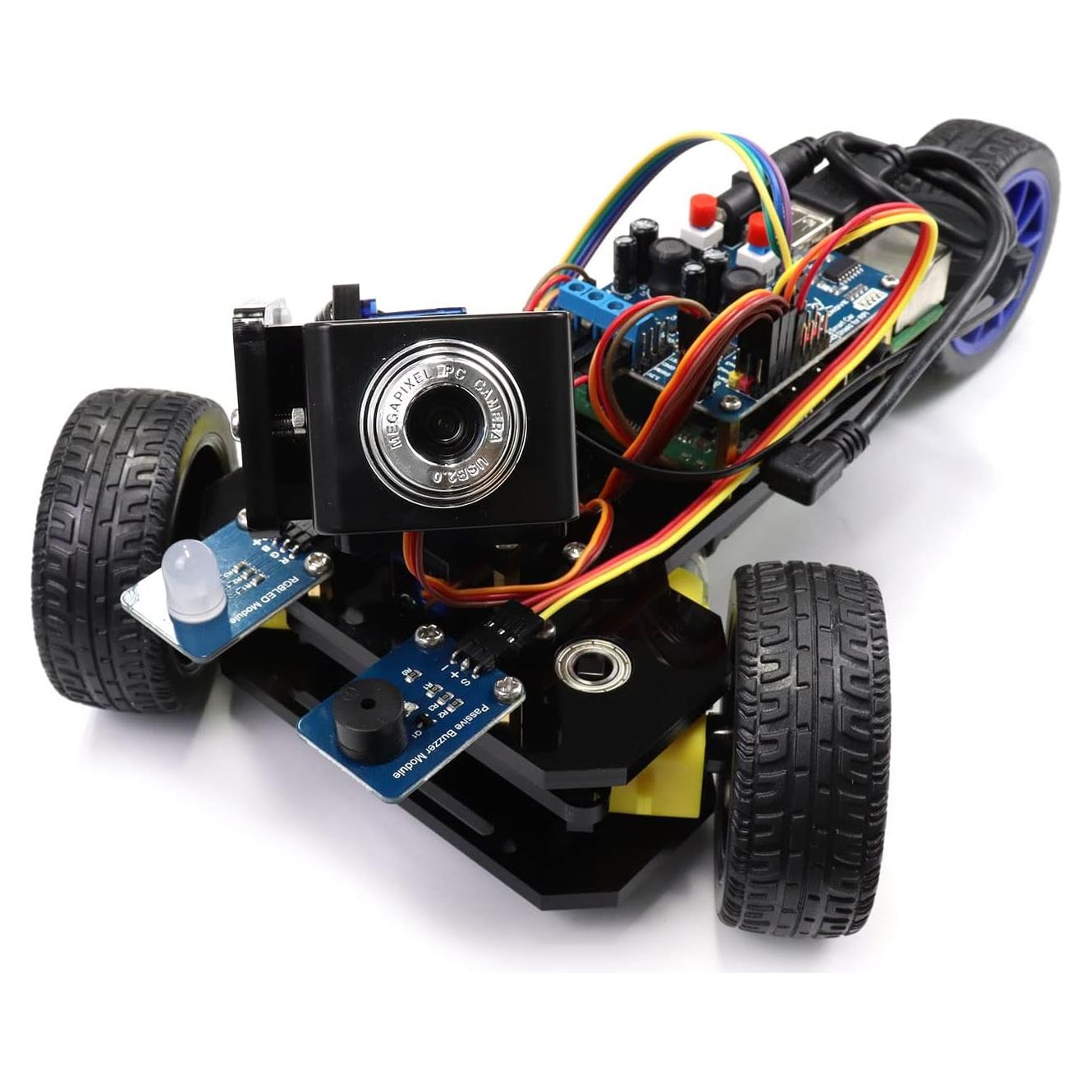 Kit Coche Inteligente Freenove para Raspberry Pi 5/4B/3B+ - Modo Video/Radar