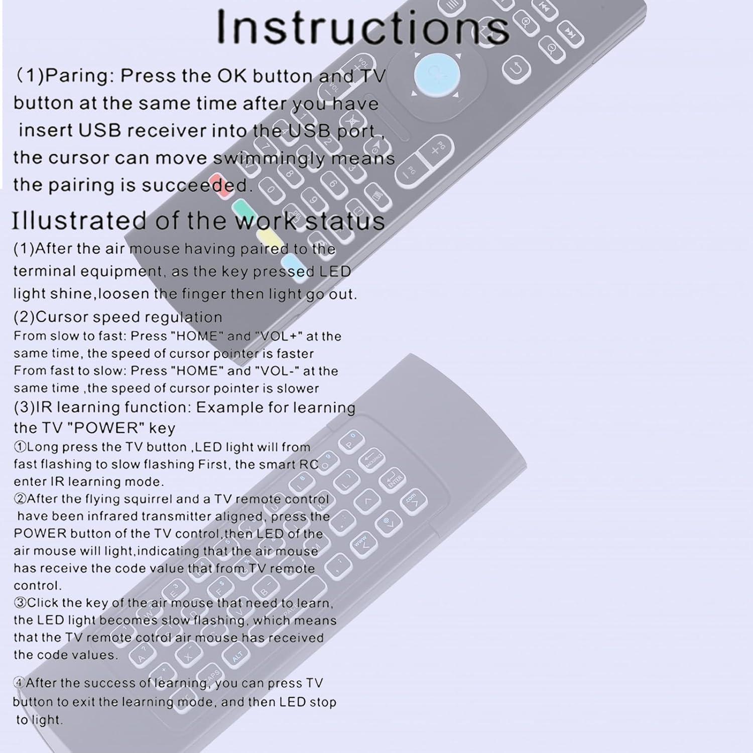 Control Remoto MX3 Air Mouse Teclado Inalámbrico 2.4G