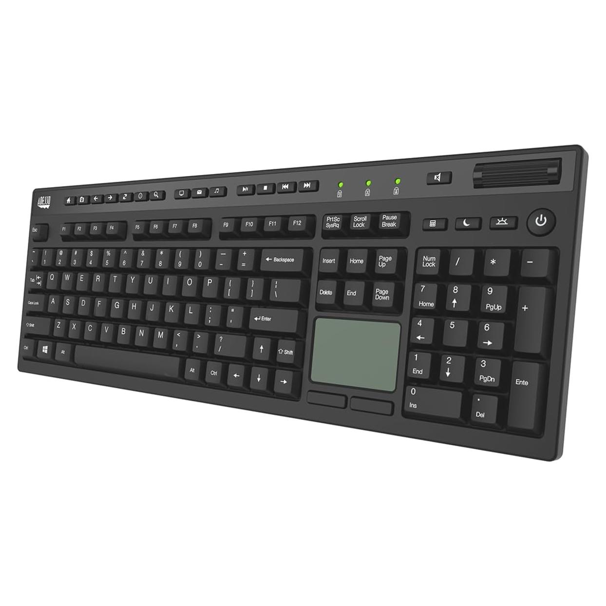 Teclado Táctil Adesso AKB-445UB USB con Touchpad