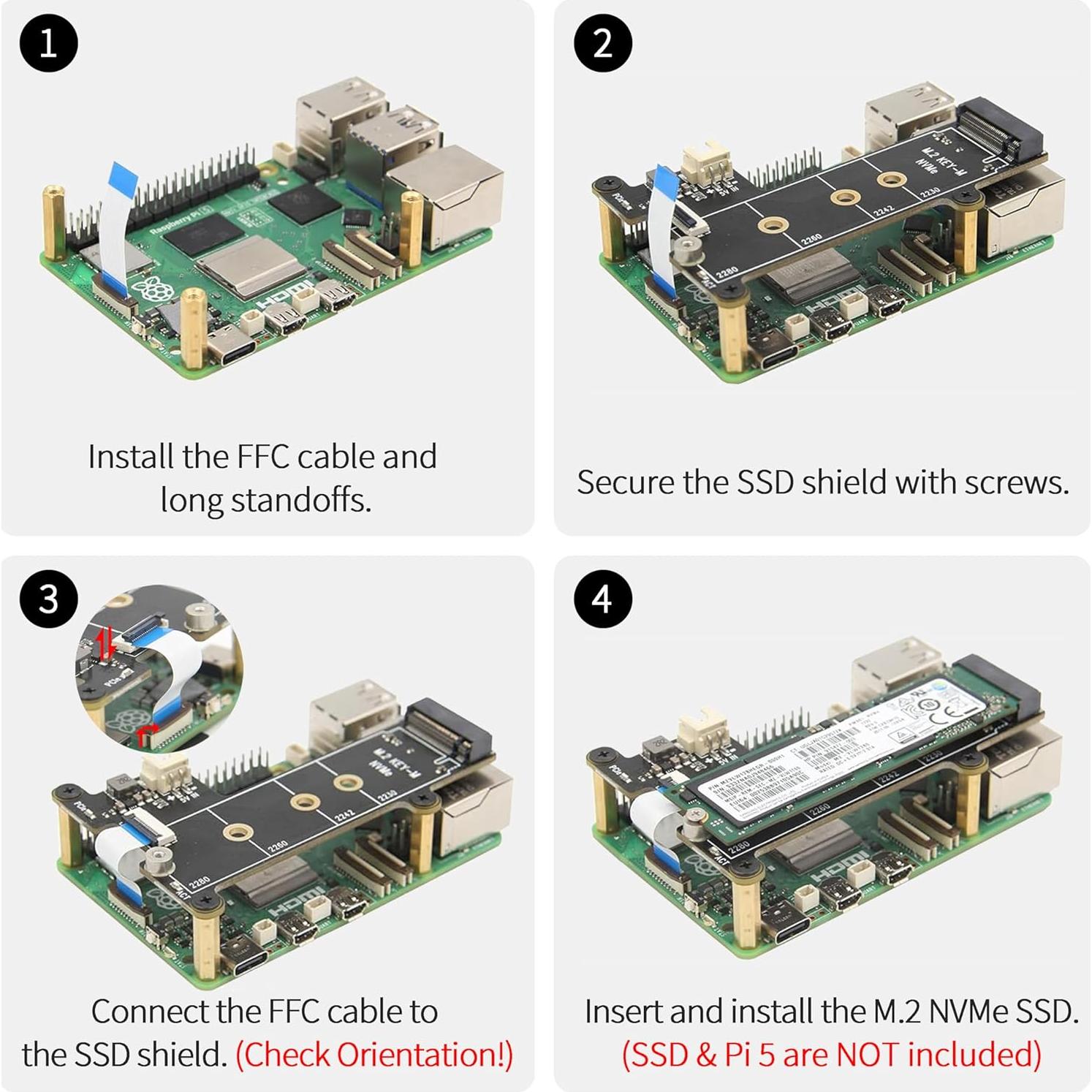 Caja Raspberry Pi 5 ElectroCookie Aluminio con Ventilador RGB