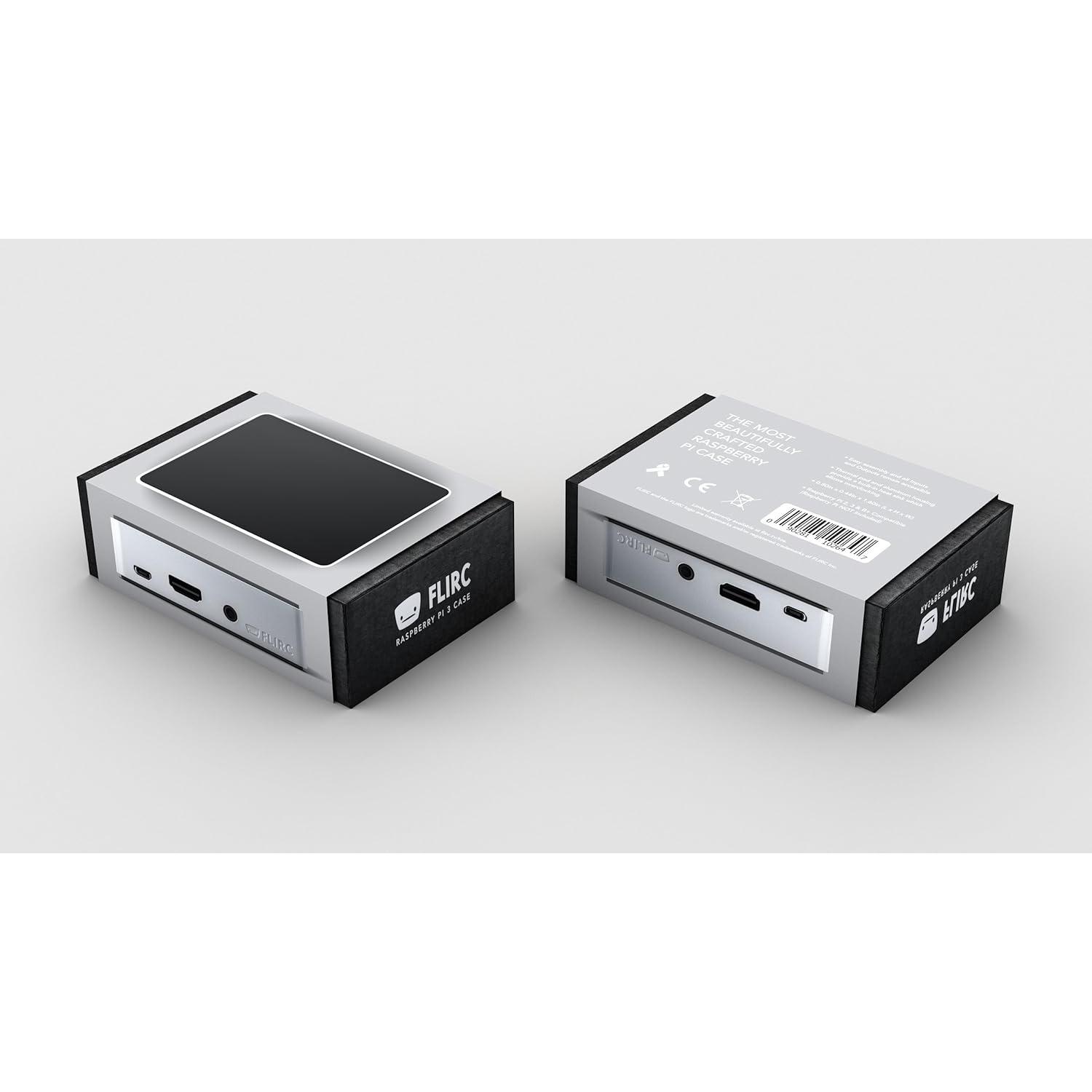 Caja Flirc de Aluminio para Raspberry Pi 3 B+ Plata