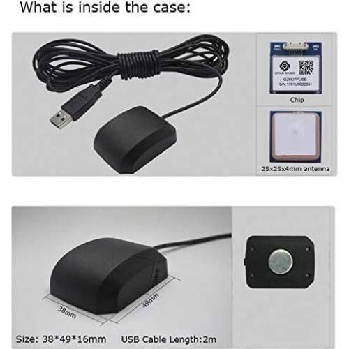 Módulo GPS USB VK-162 Geekstory Antena Externa 15x10cm