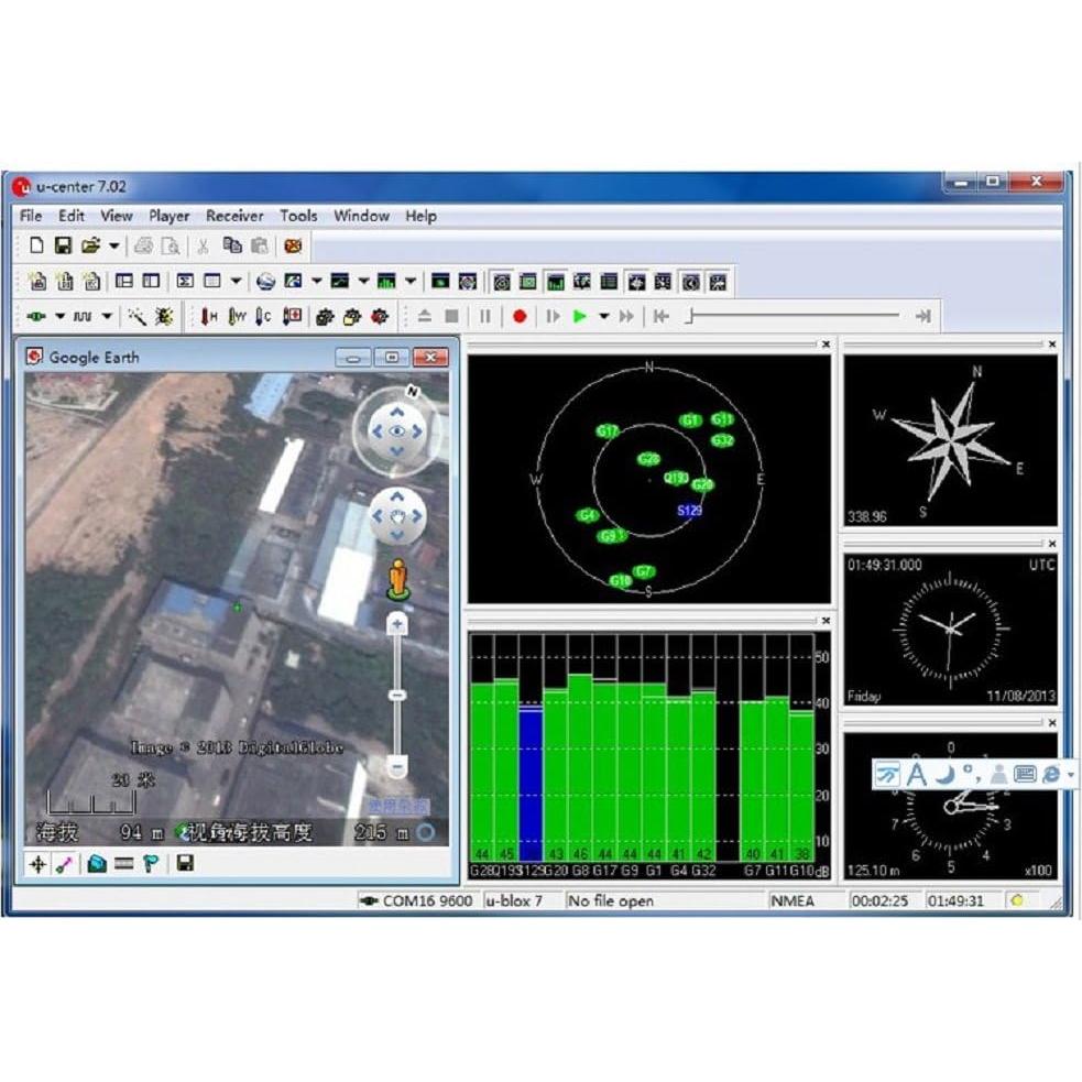 Módulo GPS USB VK-162 Geekstory Antena Externa 15x10cm
