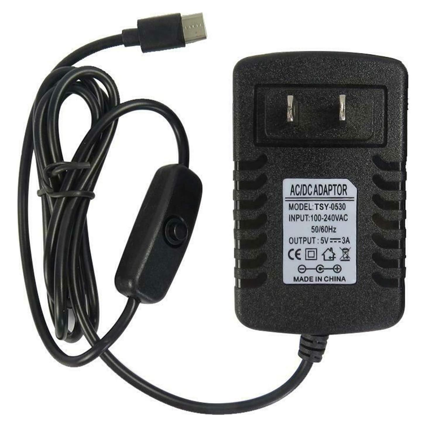 Fuente de Alimentación DEVMO 5V 3A USB-C con Interruptor