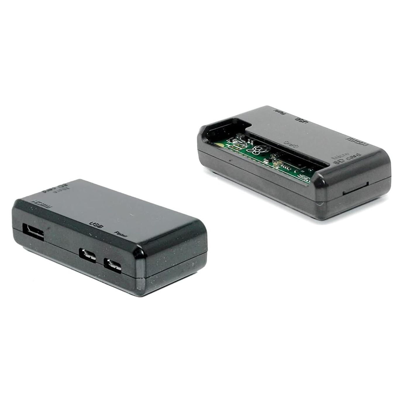 SB Components Raspberry Pi Zero Case Protective Case Cover for Raspberry Pi Zero & Zero 2 W - Black