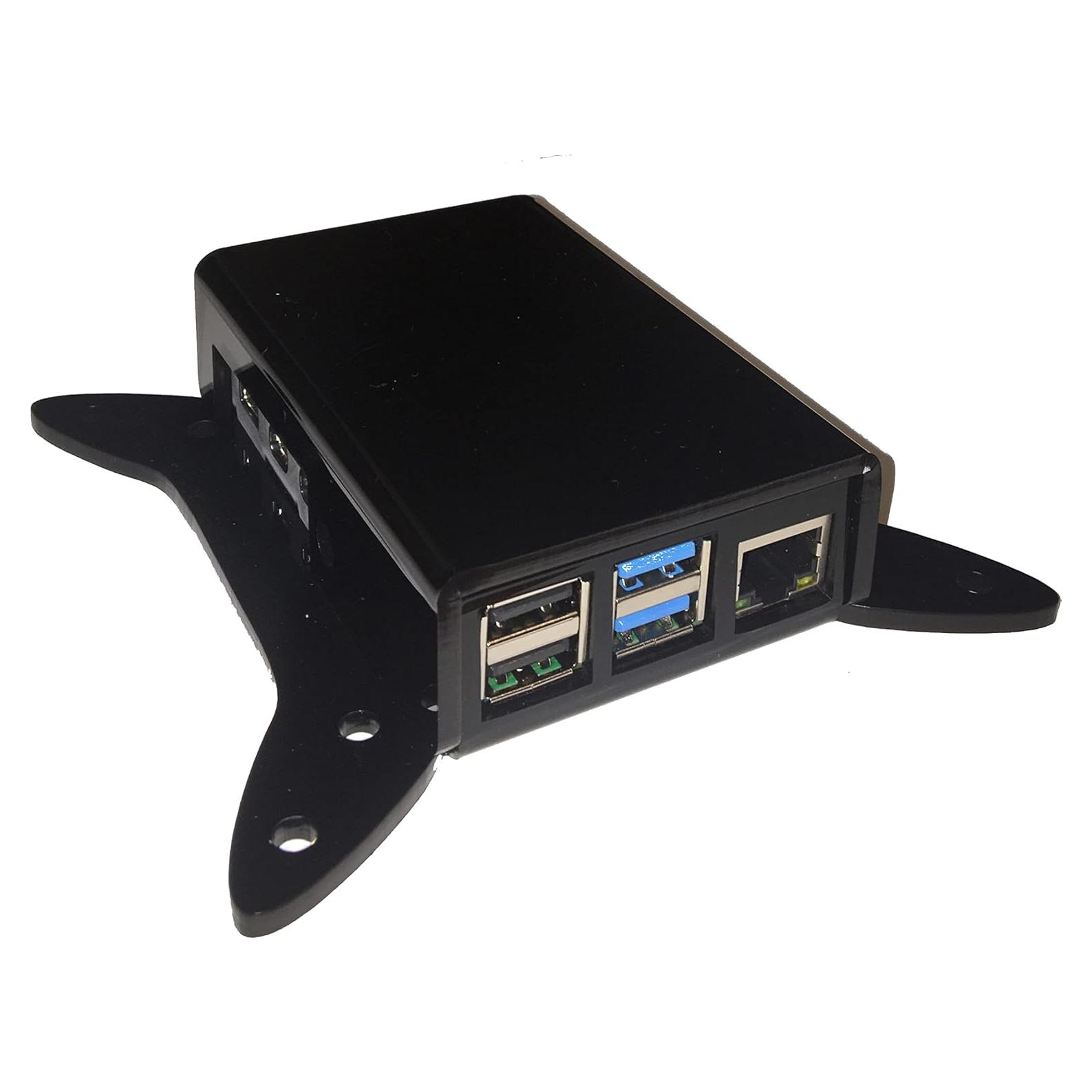 Soporte VESA para Raspberry Pi 4 ASG Laser - Acrílico Negro