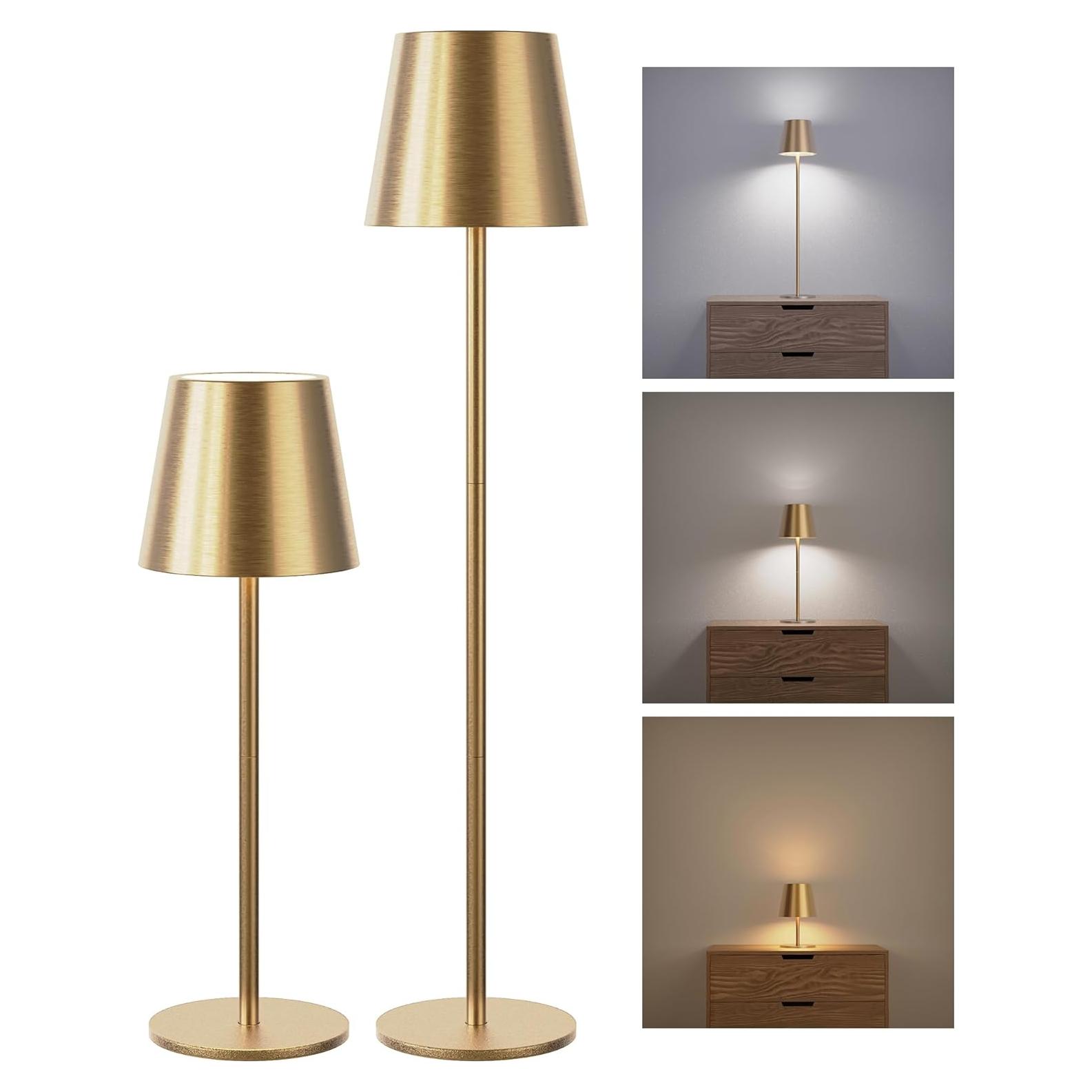 Lámparas de Mesa Inalámbricas JACKYLED 2 Paquete 3 Alturas