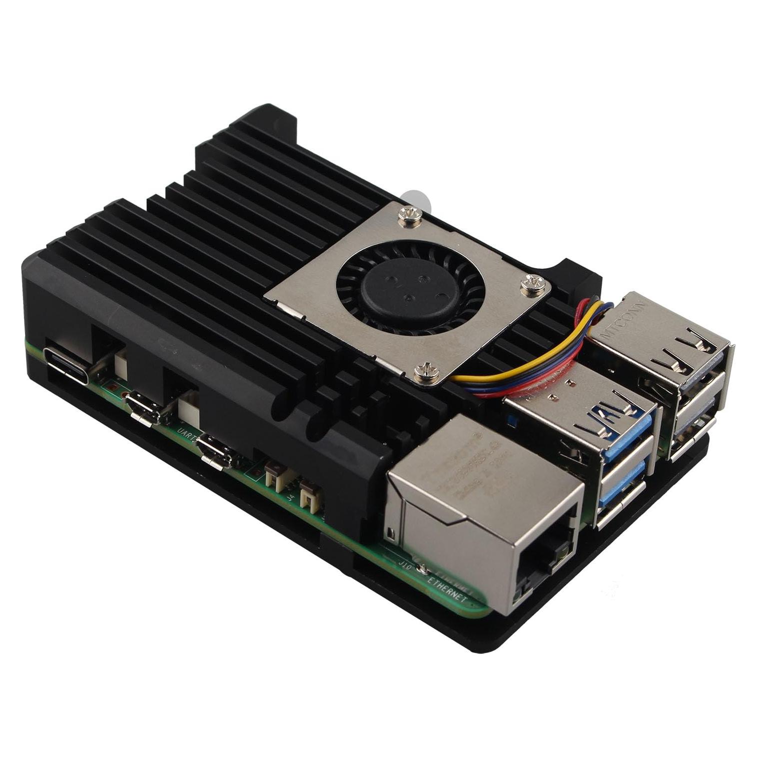 Caja de Aluminio ZDE para Raspberry Pi 5 con Ventilador PWM